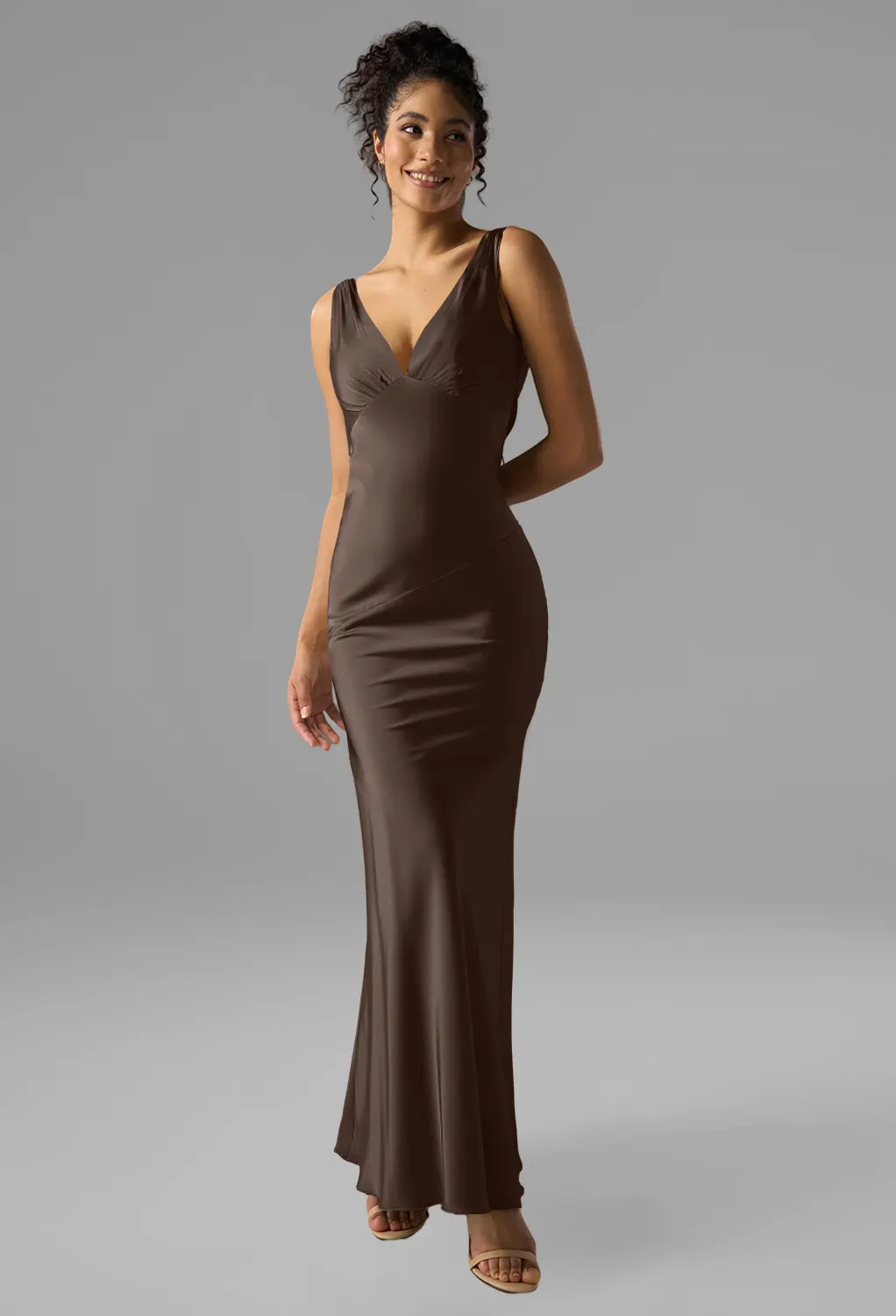 AW Rachael Seal Brown  Bridesmaid Dresses